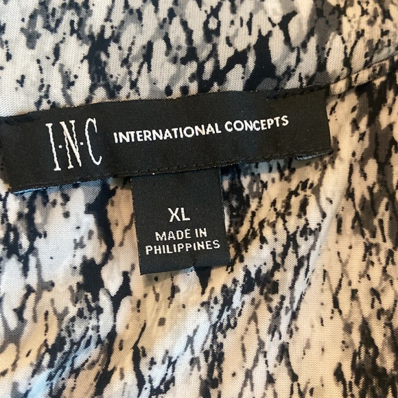 INC Snakeskin Print Top - Picture 3 of 4
